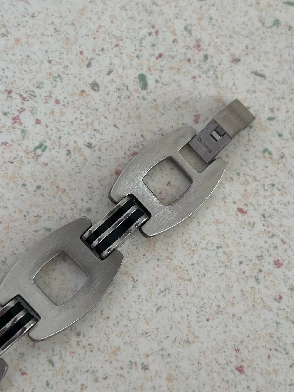 Men’s 8.5” Stainless Steel Heavy Link Bracelet